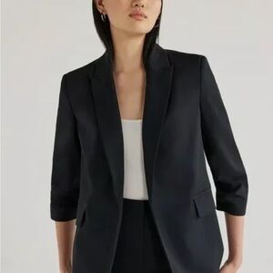 SCOOP Scuba Blazer with Scrunch Sleeves